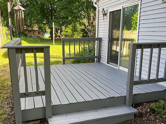 Master bedroom with private deck