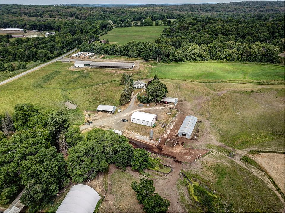 Aerial Modern Dairy Farm