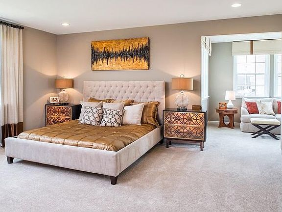 Master bed & Sitting Room - Model home