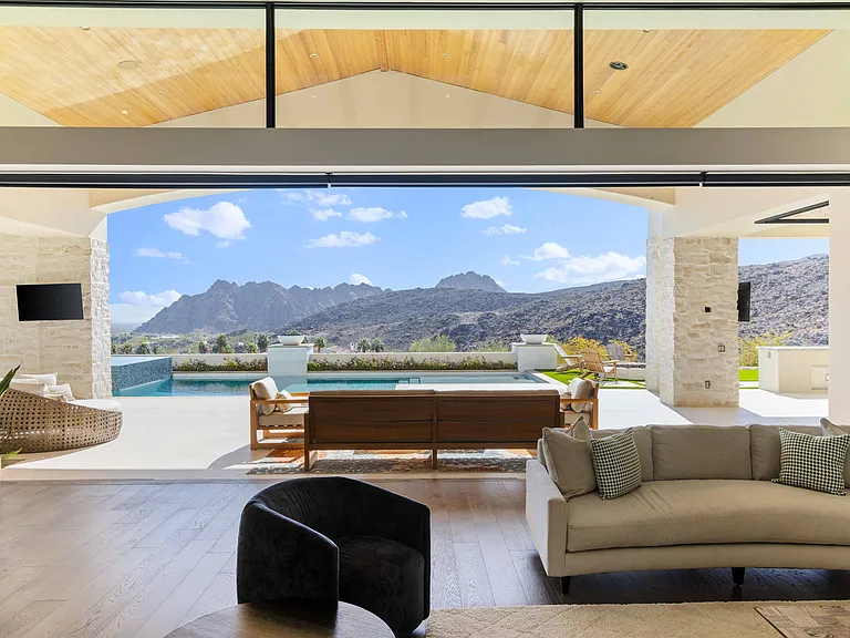 The home is spacious and open with plenty of seating!
