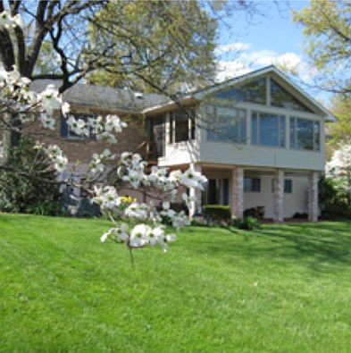 Rear with sunroom
