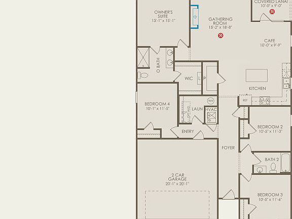 Ibis Floor Plan, Quick Move-In Home, Floor 1
