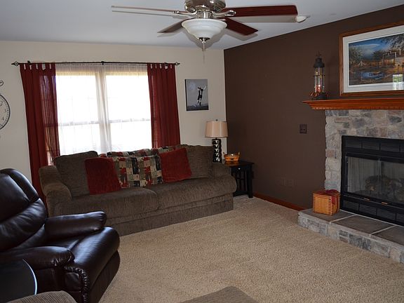Stone fireplace 