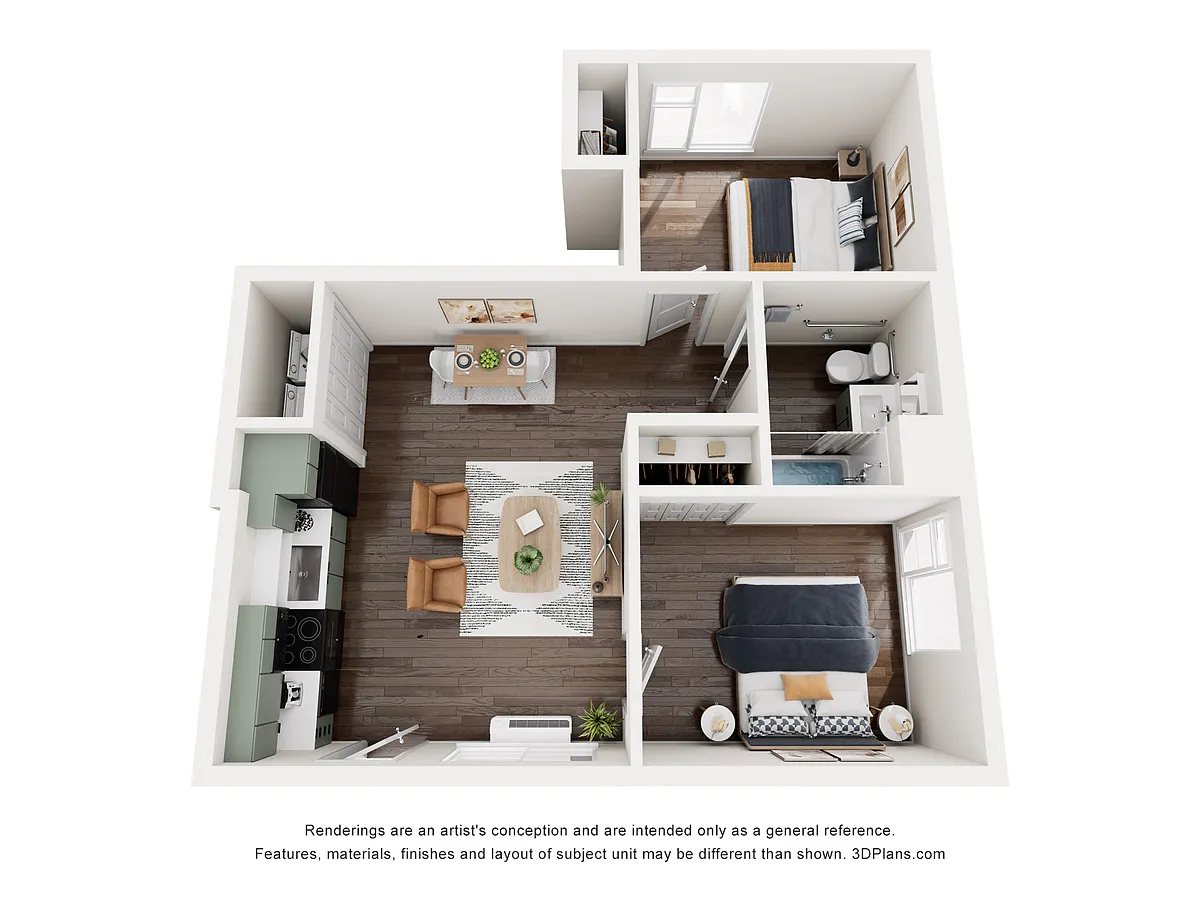 Floor plan 2 Bedroom Type A