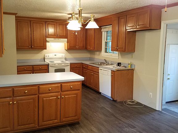 Kitchen, mud room to the right.
