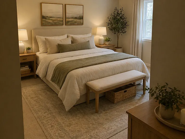 Master bedroom with ensuite