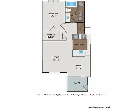 Floor plan Mossbrook