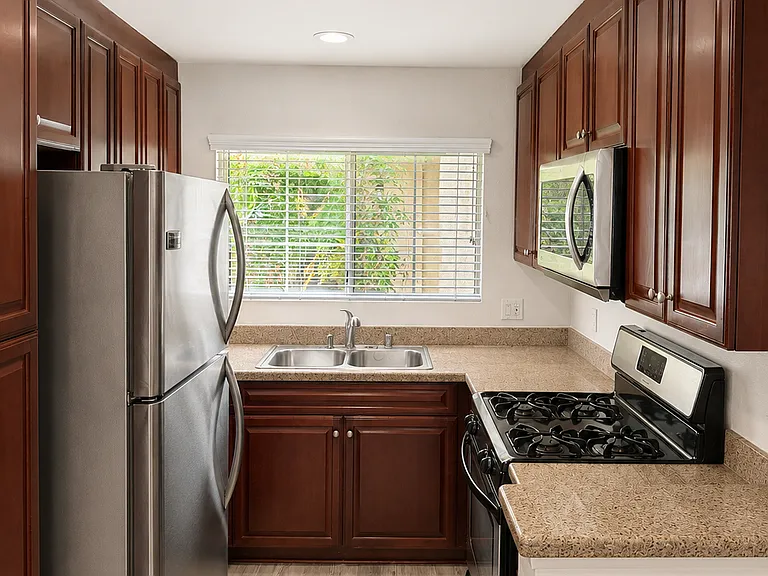 Kitchen with Stainless steal appliances