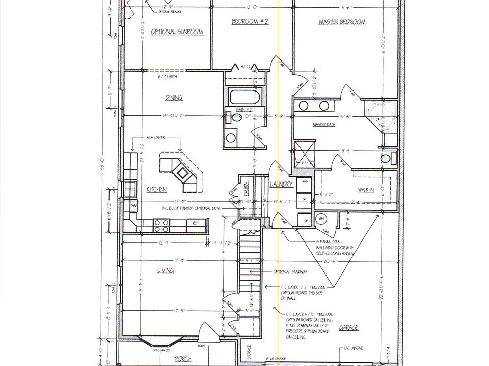 Options shown on floorplan