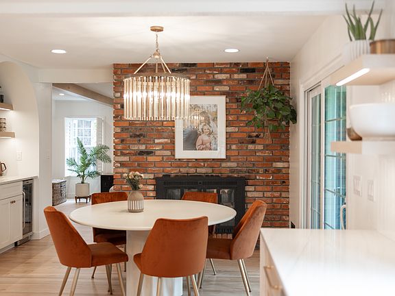 Double Sided Fireplace and Wet Bar