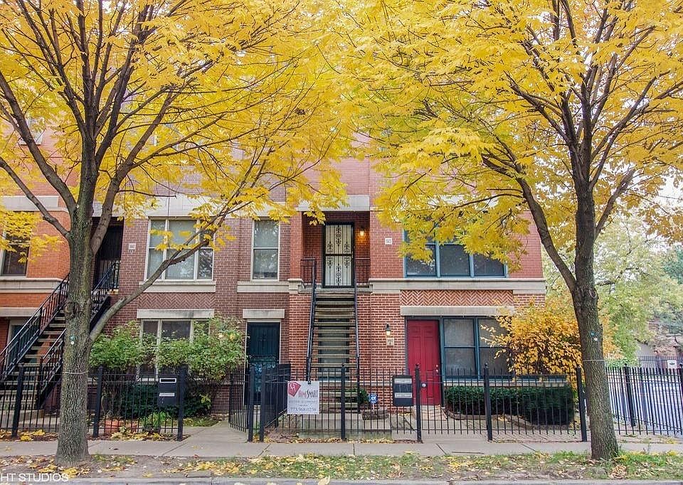Tree lined street with street parking.