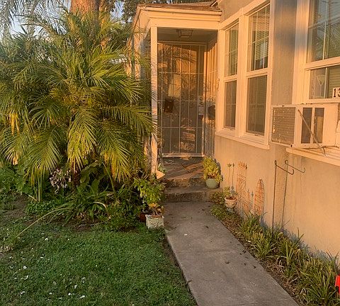 Grass and trees near your new front door