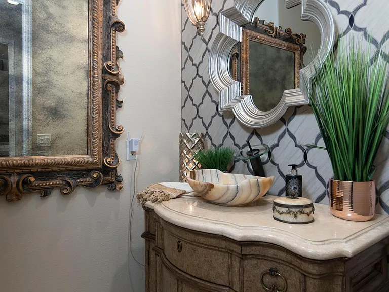 Powder room for guests