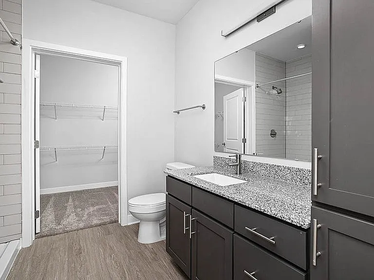 Elegant Bathroom with Granite Countertops