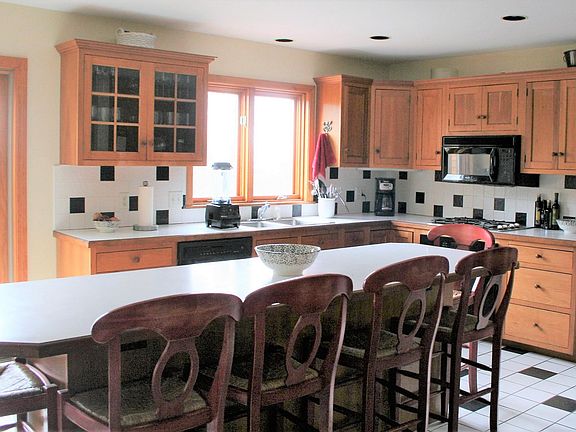 kitchen with slider to deck