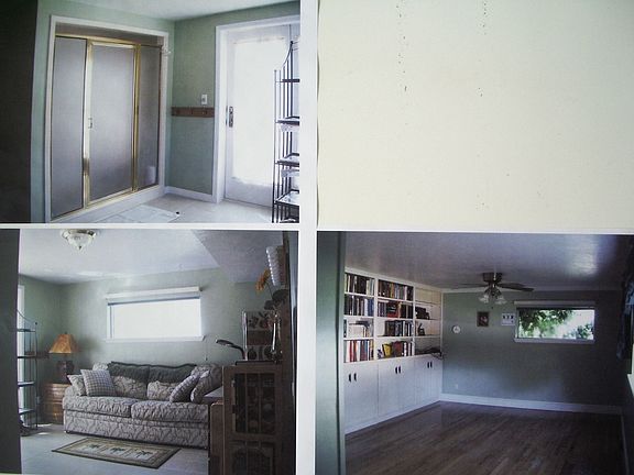Main floor Bath/Den, Built in bookcases
