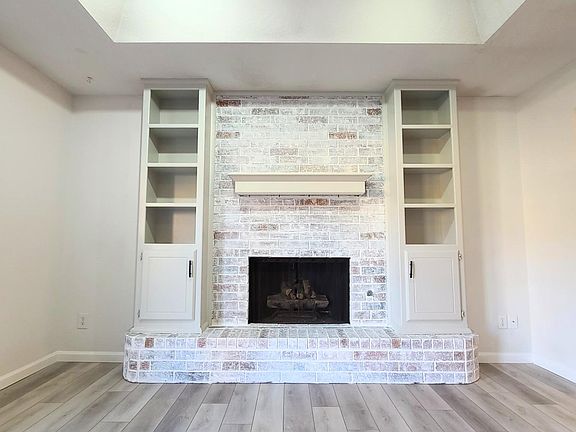Decorative Fireplace with Shelves