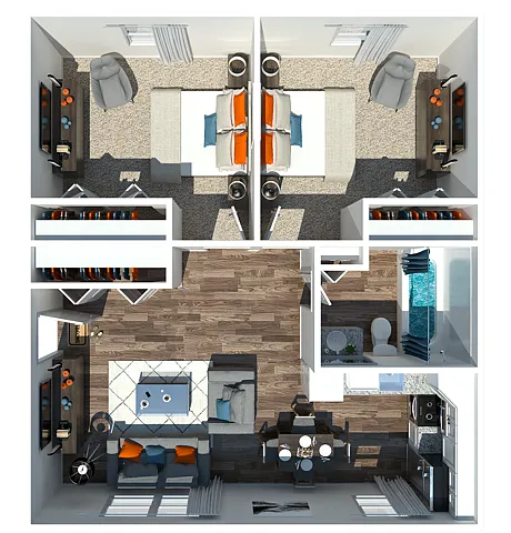 Floor plan 2 Bedroom