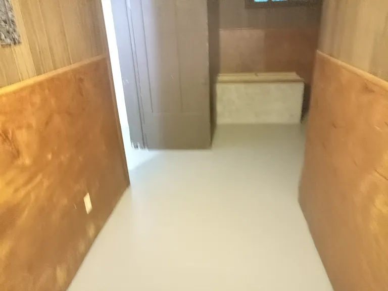 Hallway exiting laundry room