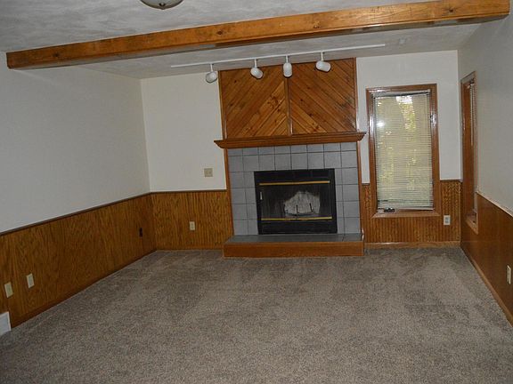Lower level fireplace
