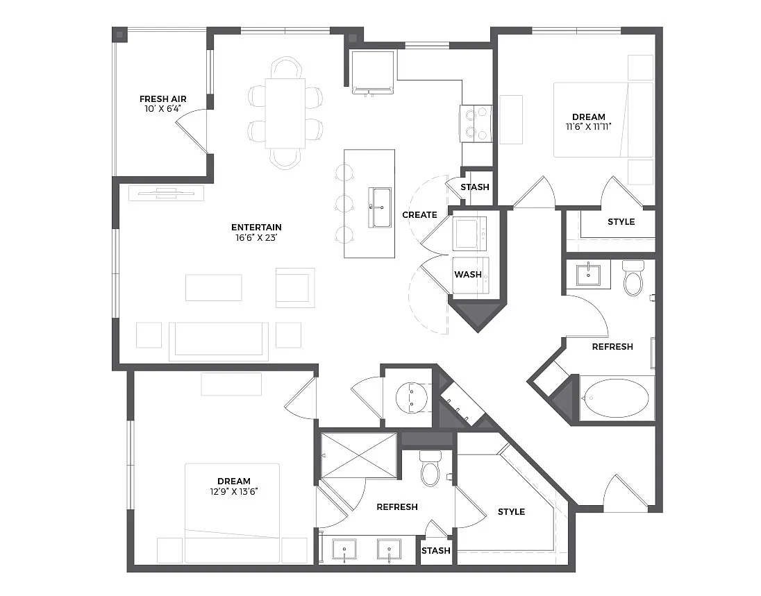Floor plan B2