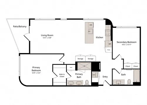 Floor plan 2B6