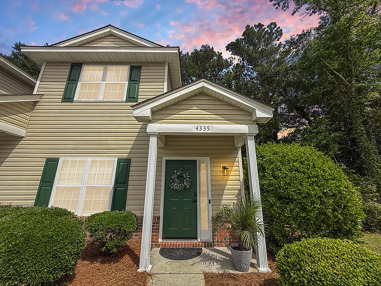 Front exterior of the townhome