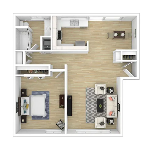 Floor plan One Bedroom