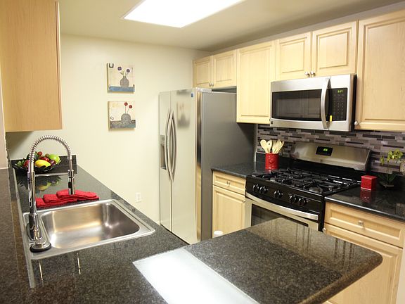 Kitchen with new appliances 