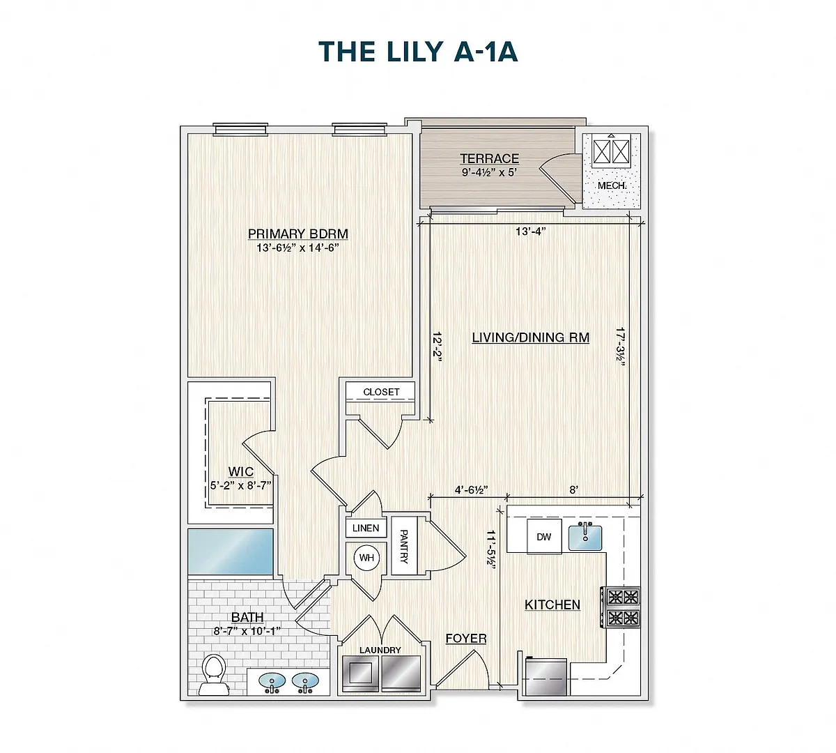 Floor plan The Lily A-1A