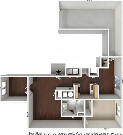 1 Bed 1 Bath with Den 1 Bed 1 Bath with Den