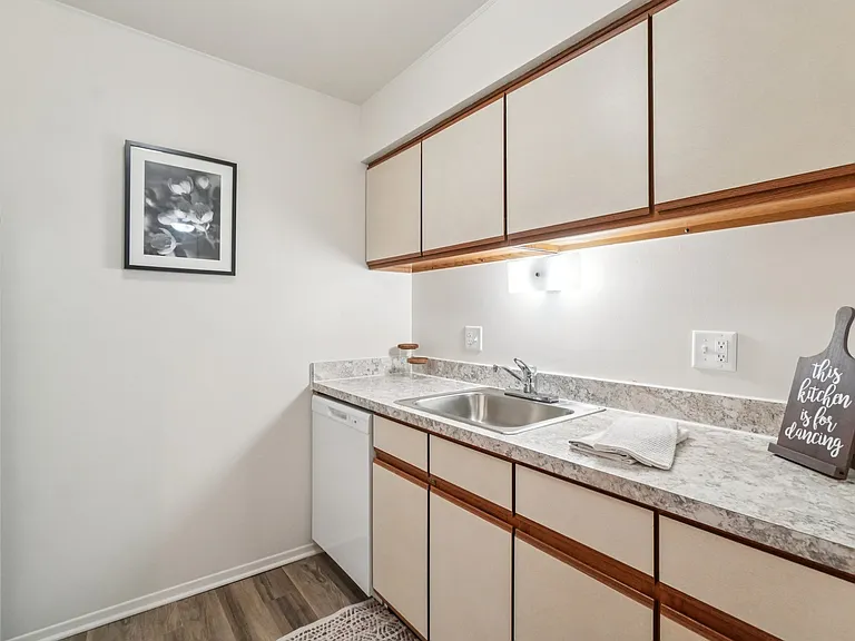 Kitchen at Eastwood Village Apartments in Clinton Township