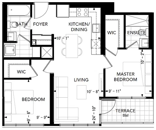 Floor plan 2K