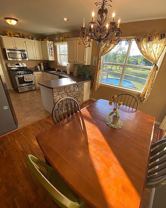 Dining, kitchen, view