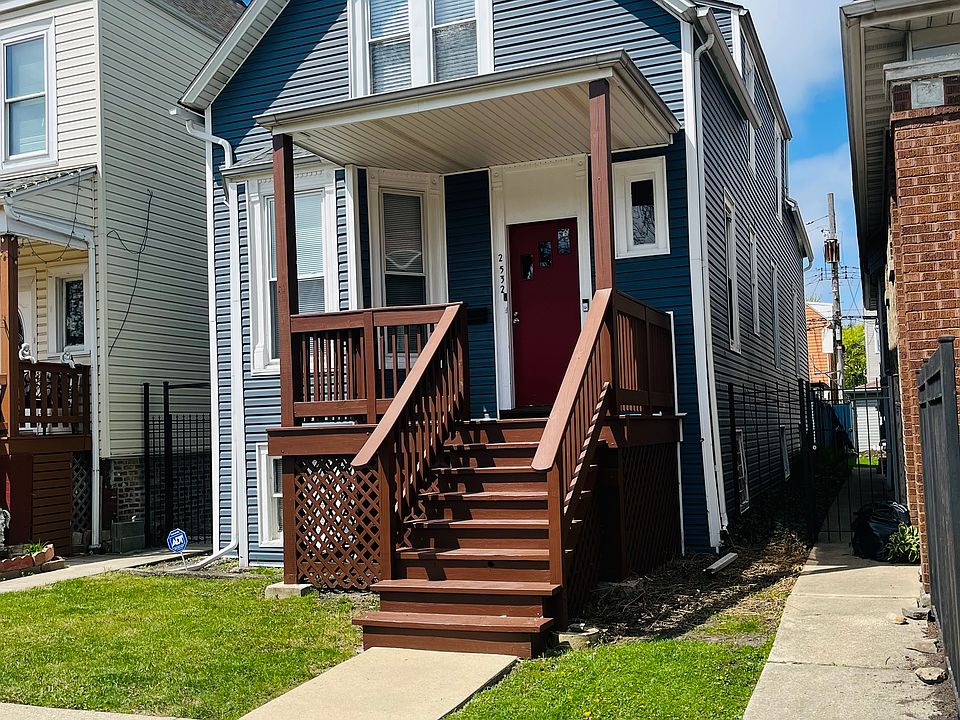 Front of the home with porch.