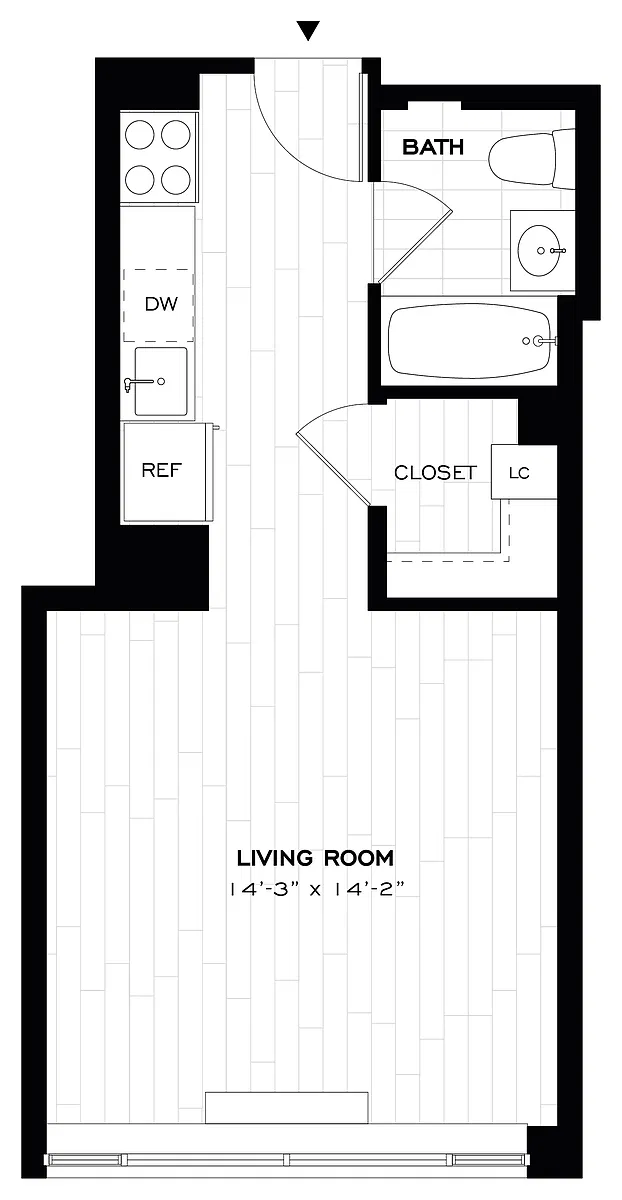 Floor plan Studio-S04