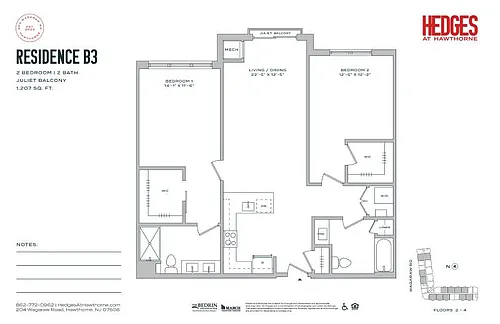 Floor plan B3