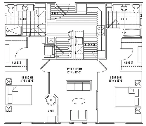 Floor plan B6