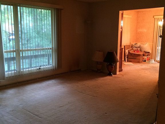 Living room and dining room