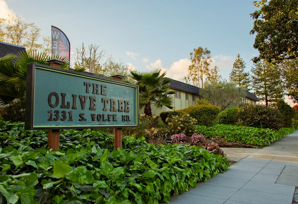 Front sign - Olive Tree Apartments