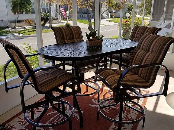 Screened, elevated lanai