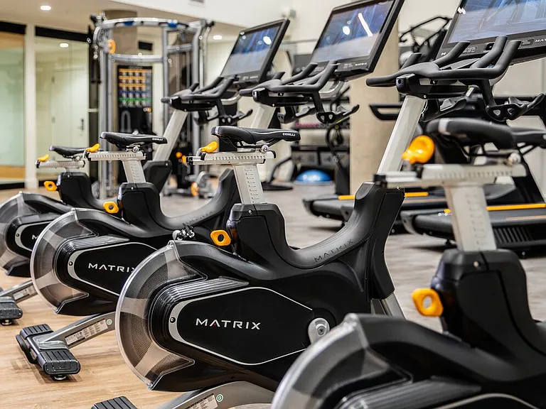 Fitness center with cardio equipment