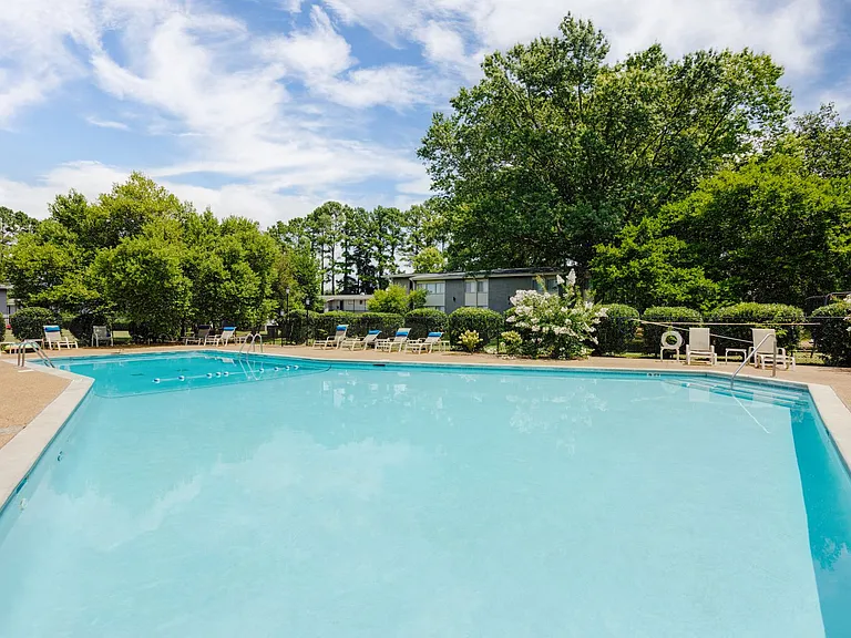Swimming Pool with Chaise Lounges
