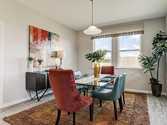 Sun-lit dining area