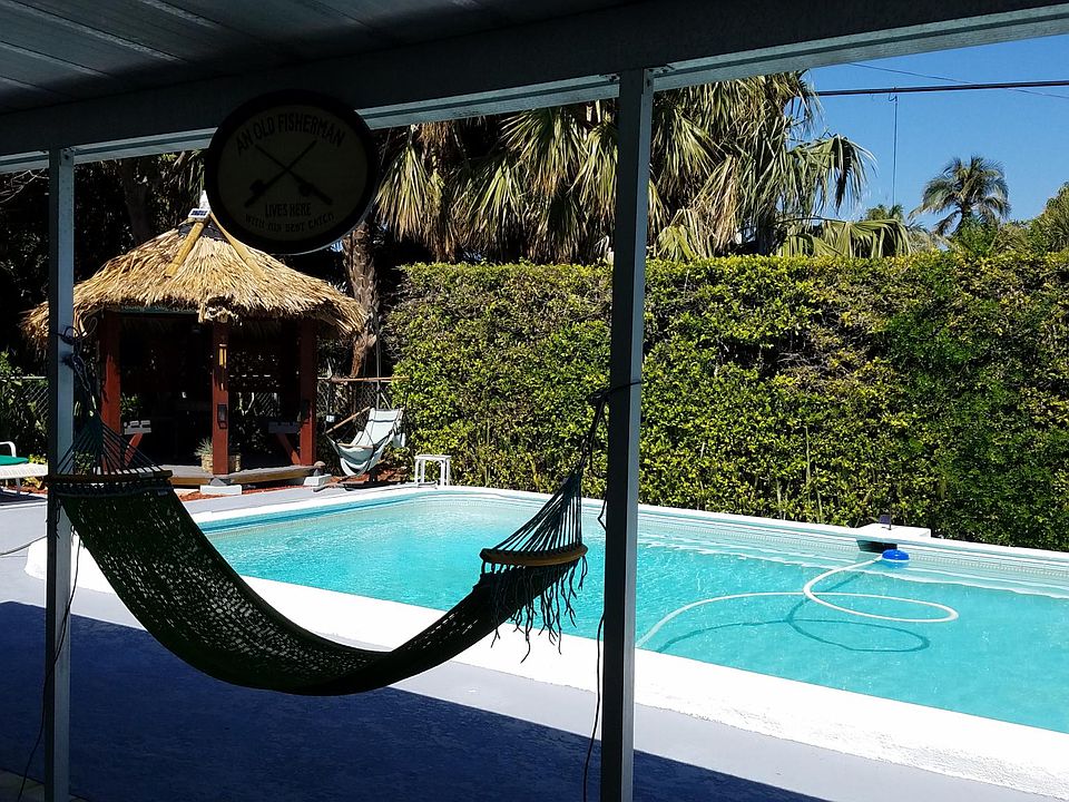Pool with Tiki Gazebo
