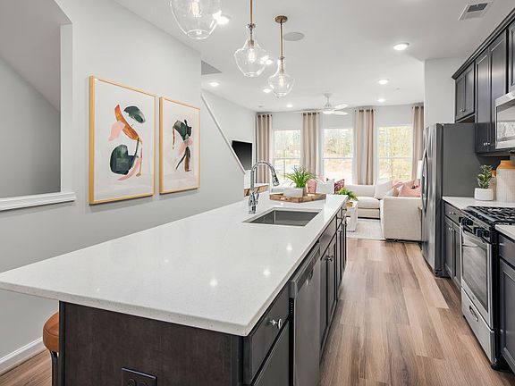 Oversized Island in the Open Kitchen