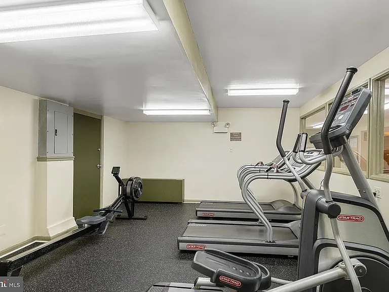 Treadmills, rowing machine, and stationary bikes included