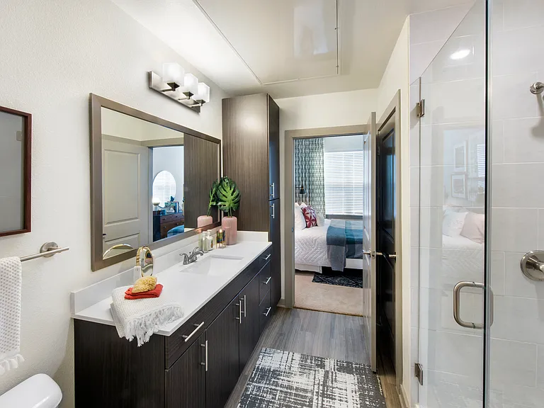 Bathroom with walk-in shower