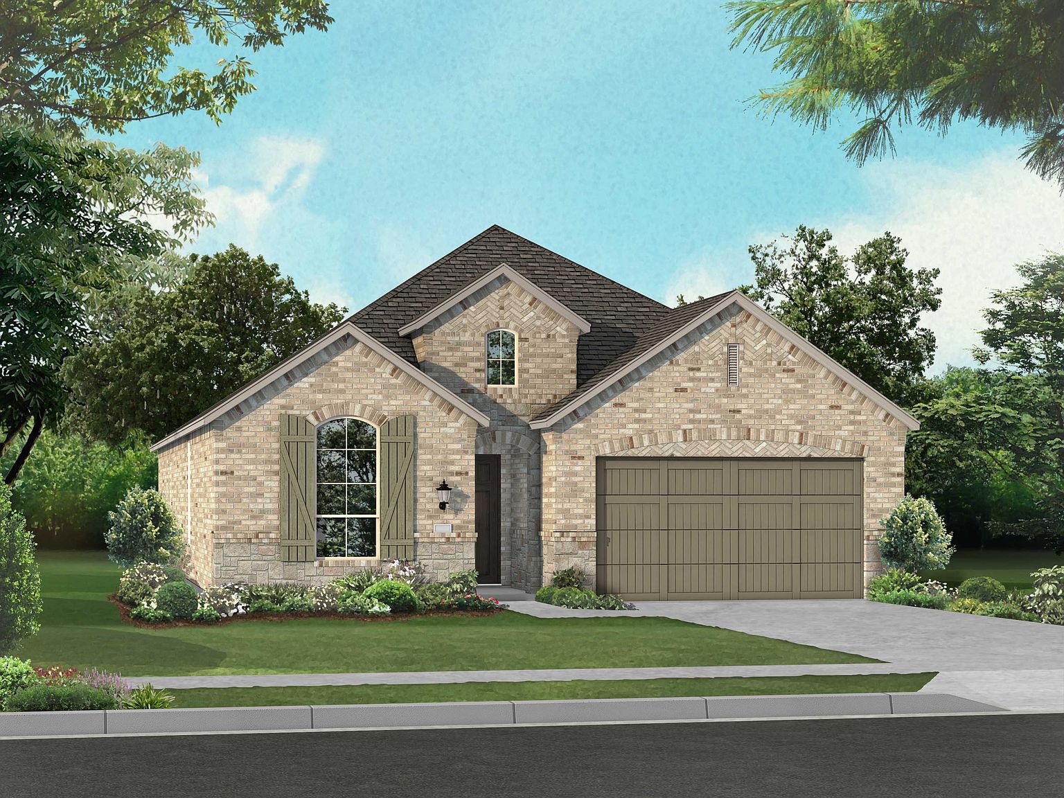 Plan Dorchester Plan, Grand Central Park 55ft. lots, Conroe, TX 77304