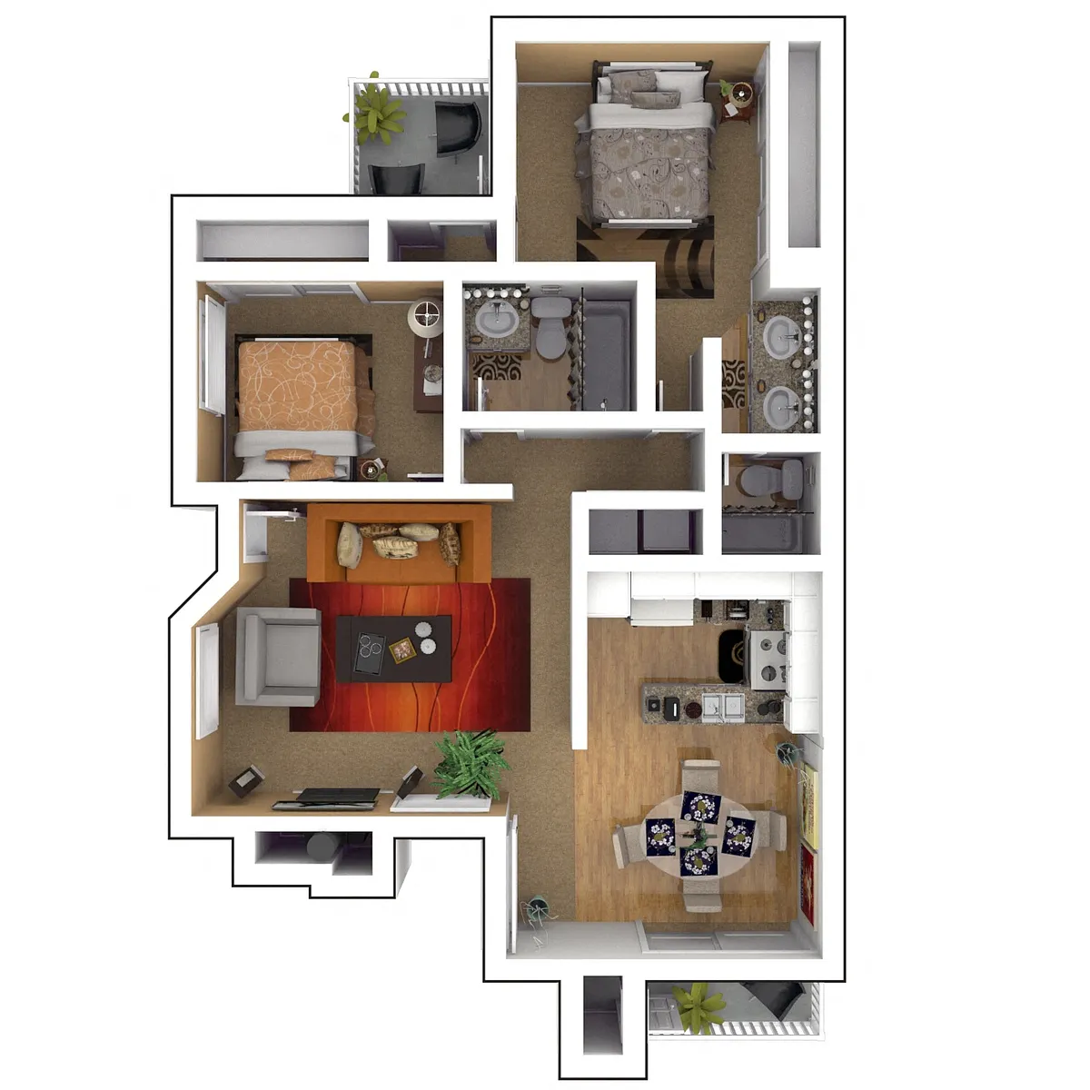 Floor plan Residence 3 Upgraded